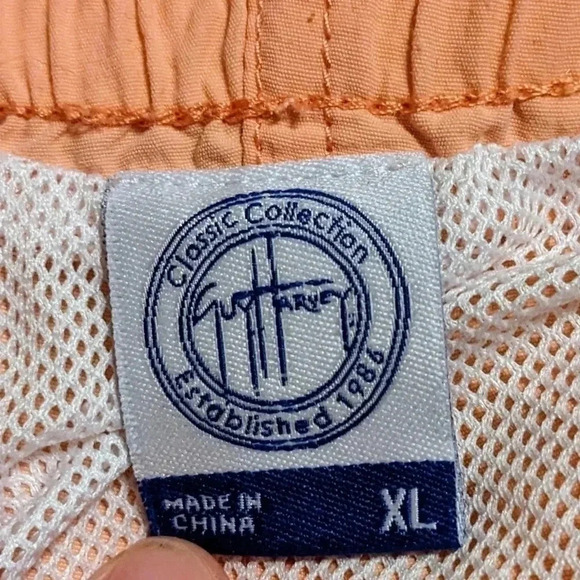 Guy Harvey Classic Collection Swim Trunks Cayman Islands Peach‎ XL - Picture 2 of 6